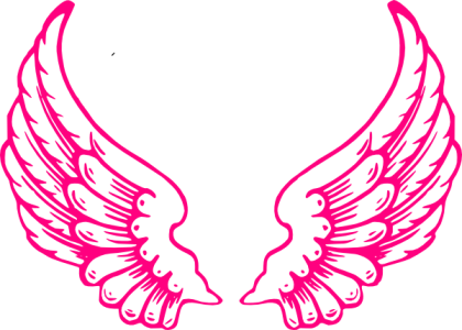 Fairy Clipart Twin Sisters - Angel Wings (420x300)