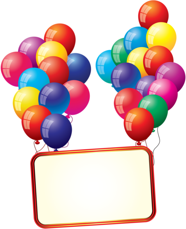 Balloons Transparent Picture - Flying Birthday Balloons (650x785)