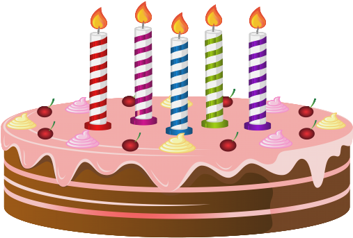 Birthday Cake Png Clip Art Image Is Available For Free - Tortas De Cumpleaños Animadas (520x350)