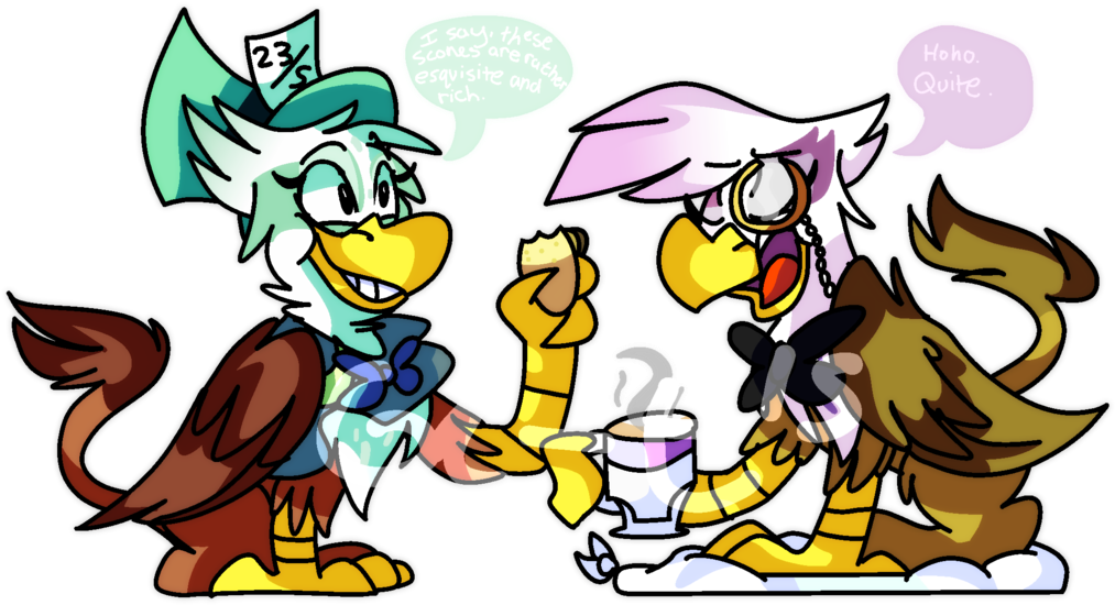 Greta And Gilda's Tea Party By Dizzee-toaster - Gilda Greta Mlp (1024x552)