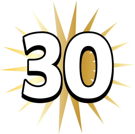 30 Thirtieth Thirty Years Old Happy Birthday Party - 30 Gold Star - Thirty Birthday Milestone Age Party (477x480)
