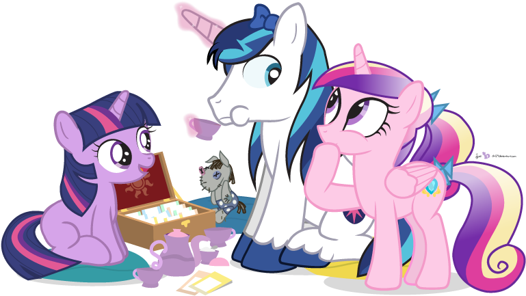 Twily Tea Party By Dm29 - Mlp Twily (800x460)
