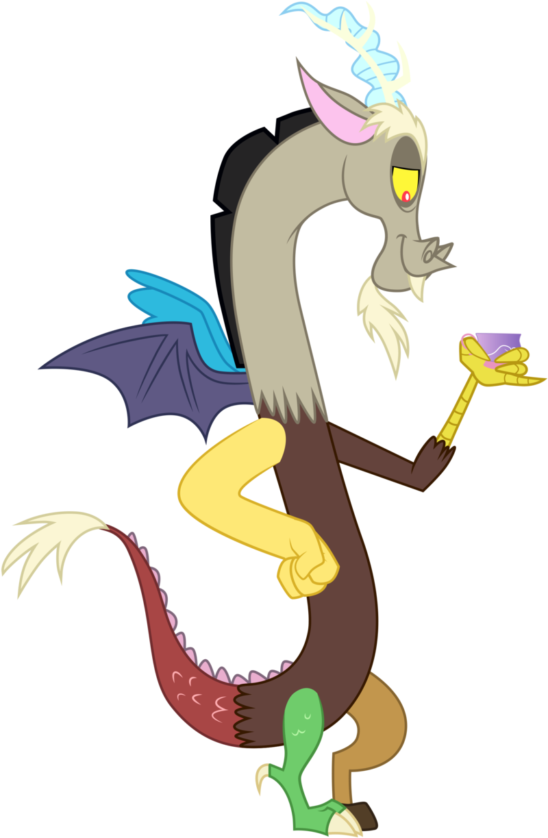 [mlp Vector] Discord Tea Party01 By Light262 - Cartoon (1024x1245)