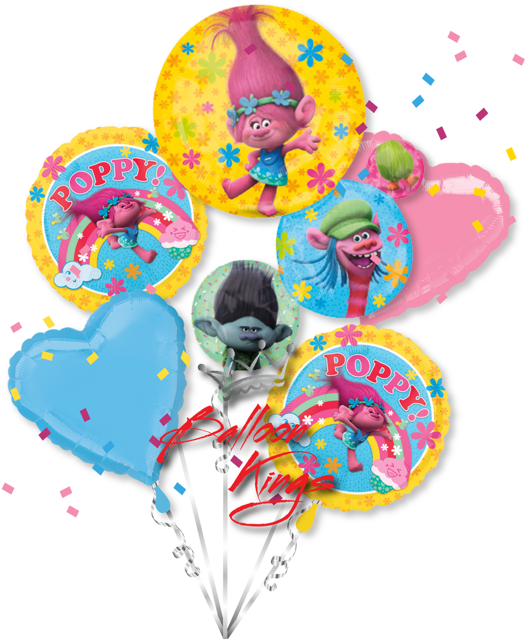 Trolls Bouquet - Trolls - Birthday Party Range (plates Cups Napkins (1280x1280)