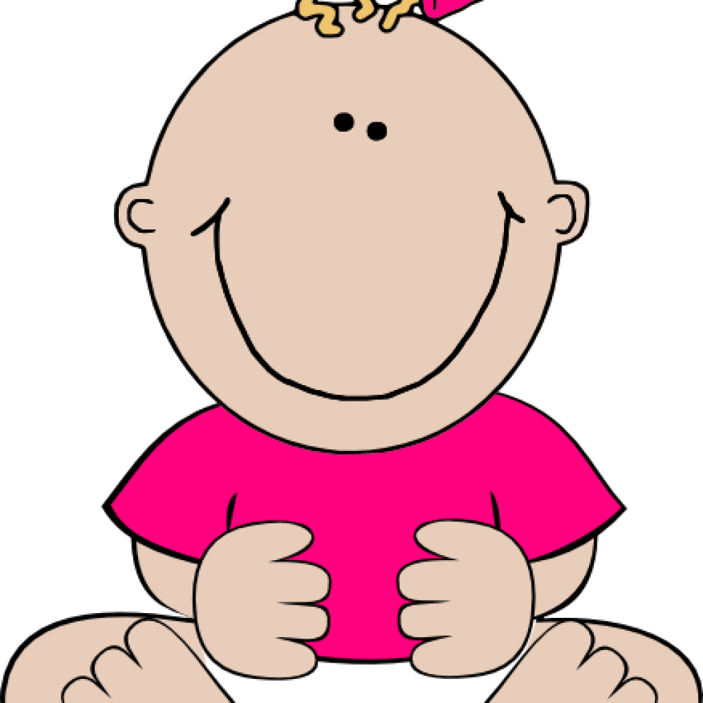 Clipart Baby Girl Pink Ba Girl Sitting 1 Clip Art At - Baby Girl Clip Art (1024x1024)