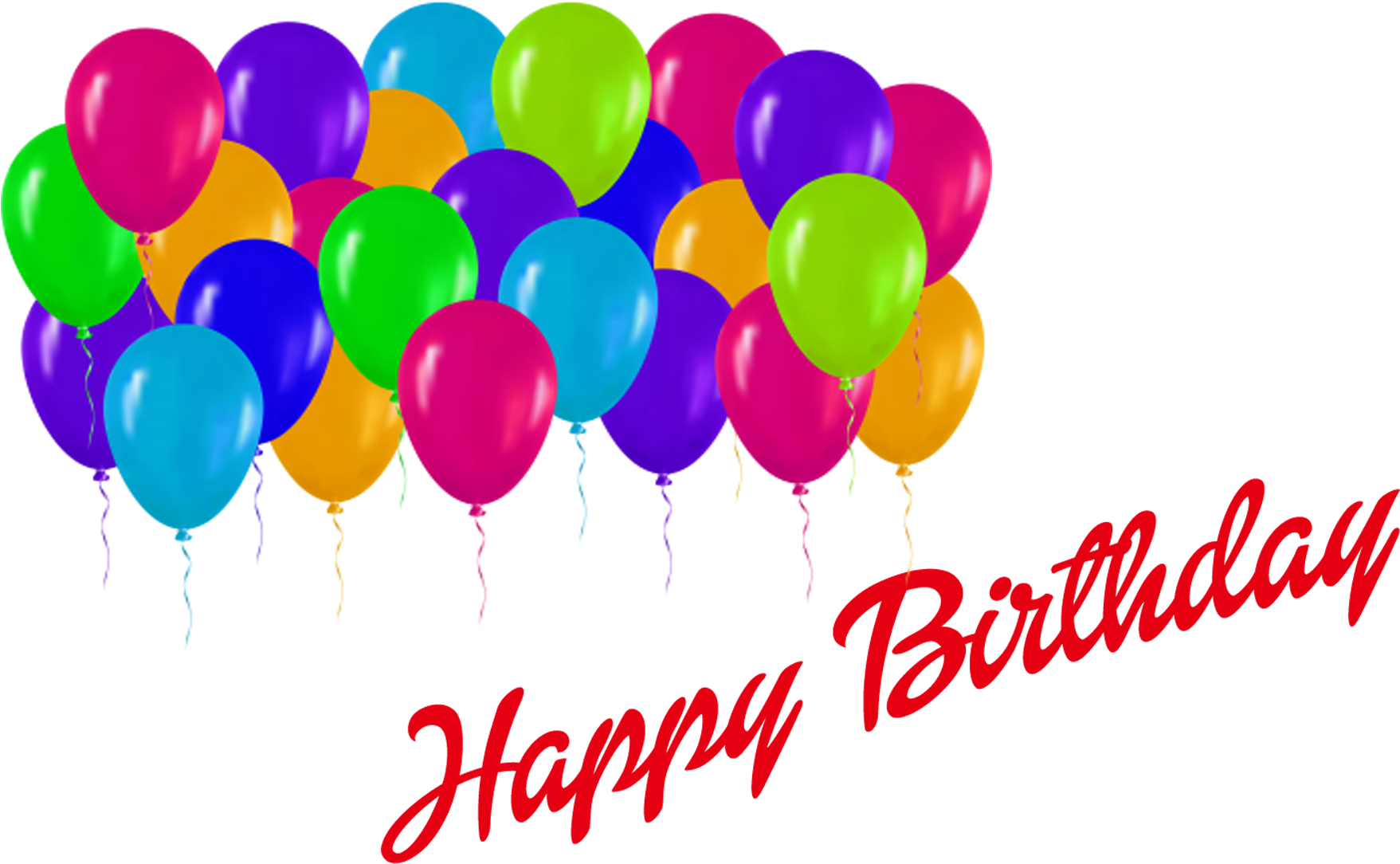 Happy Birthday Png Balloons - Birthday Balloon Png Hd (1920x1200)