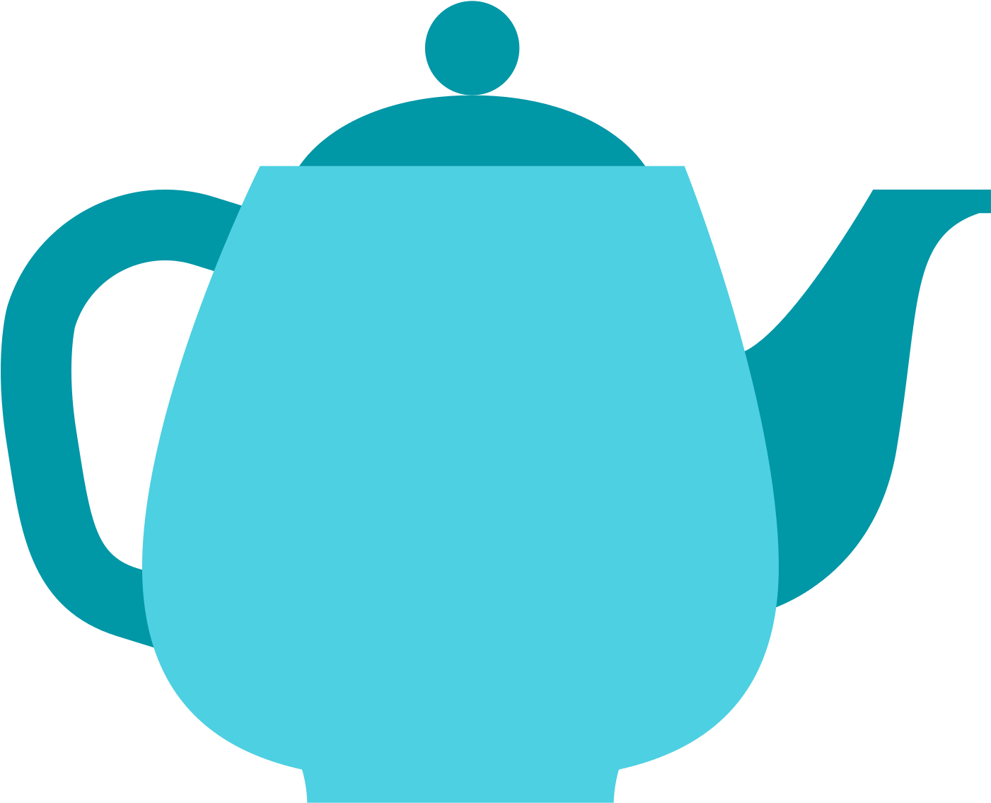 Teal Clipart Teapot - Lifecare Edinburgh (1600x1600)