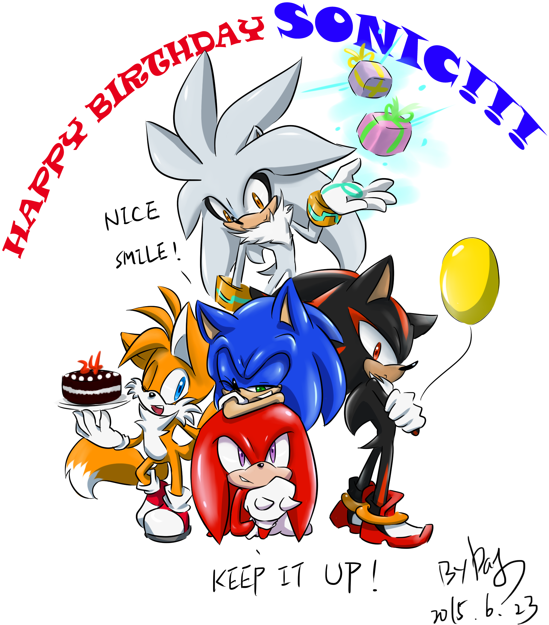 Happy Birthday Sonic 2015 By Amberday - 2015 Chevrolet Sonic (2031x2258)