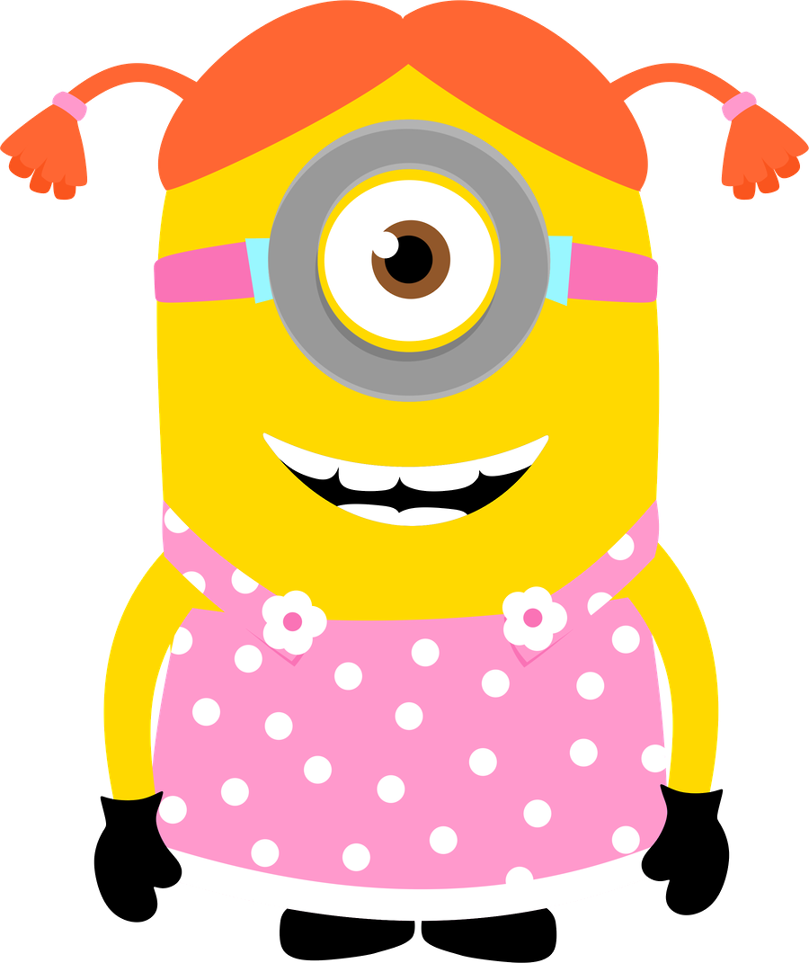 Despicable Me And The Minions Clip Art - Minion Girls Clip Art (900x1071)