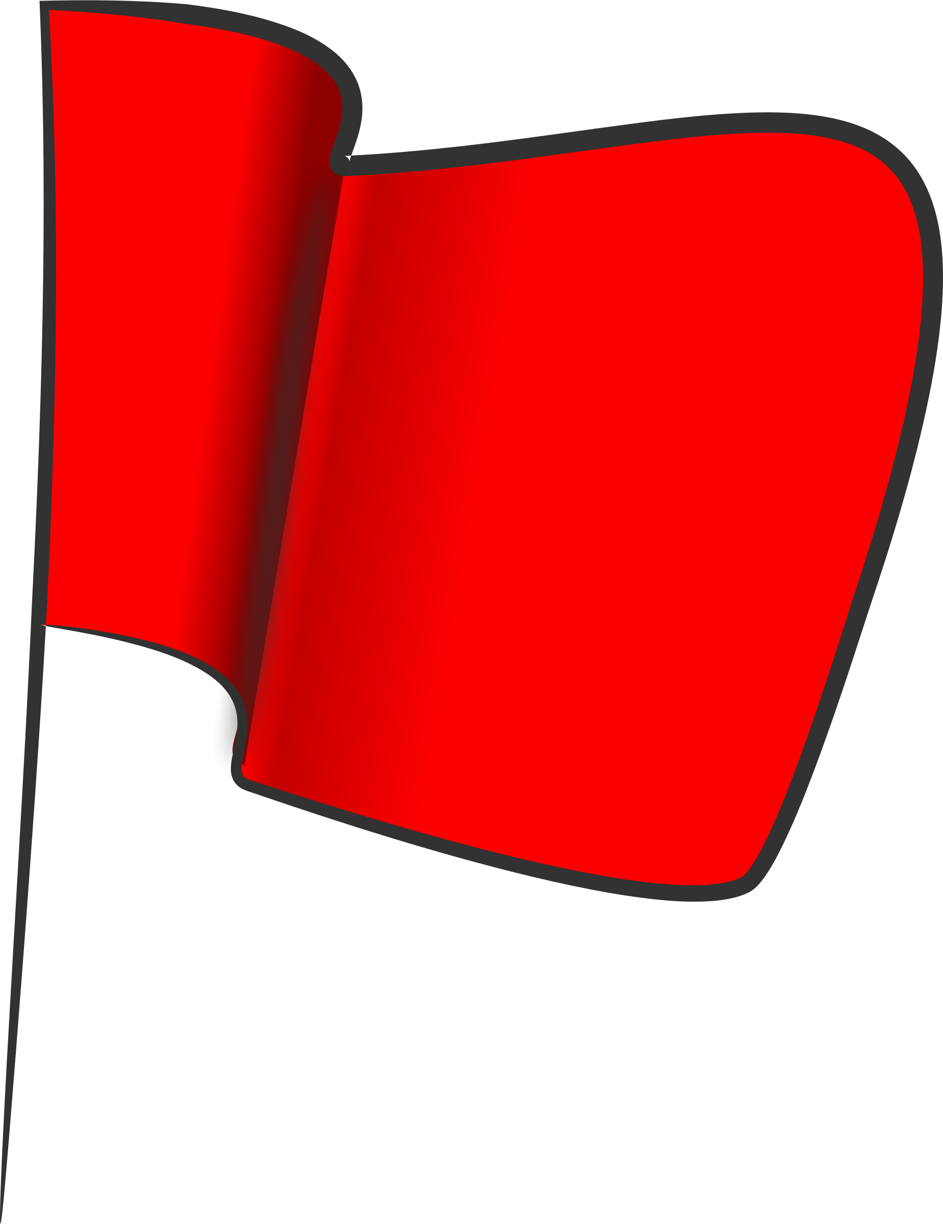 Red Flag Picture - Clipart Red Flag (1850x2400)
