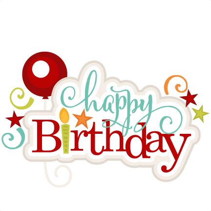 Happy Birthday Svg Scrapbook Title Birthday Svg Cut - Happy Birthday Svg Free (432x432)