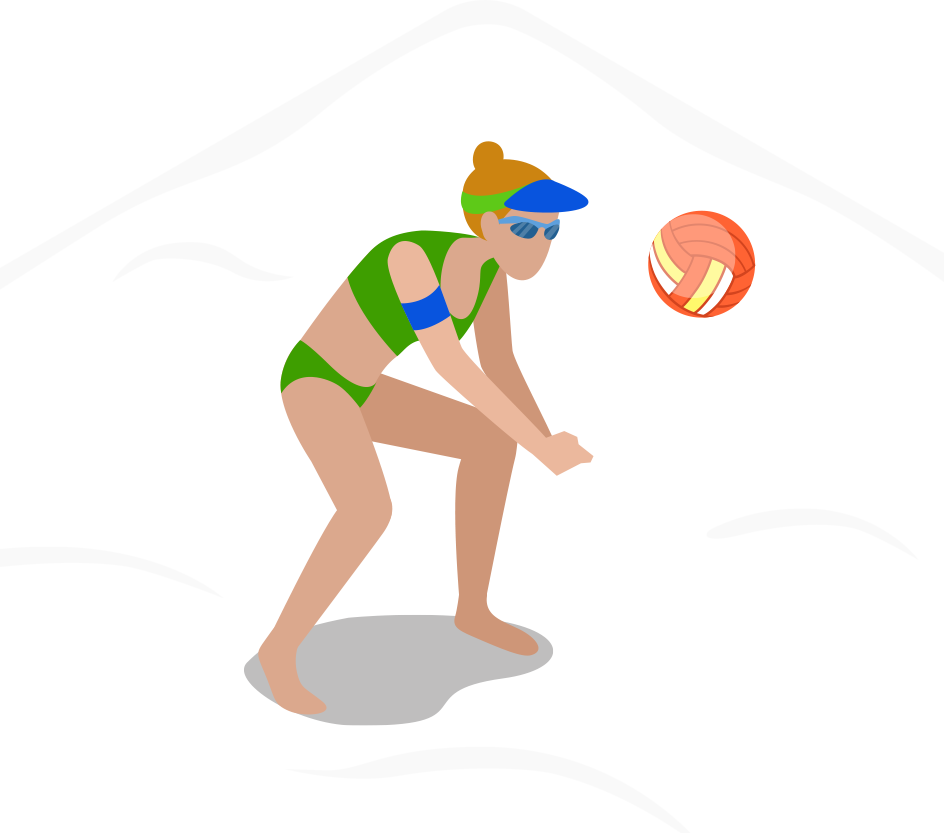 Beach Volleyball Clip Art - Volleyball (944x833)