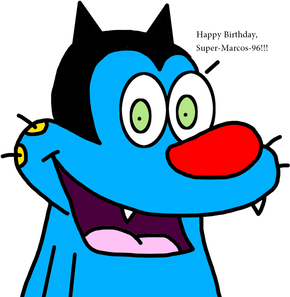 Oggy Wishes Happy Birthday To Me By Marcospower1996 - Oggy Happy Birthday (1024x1024)