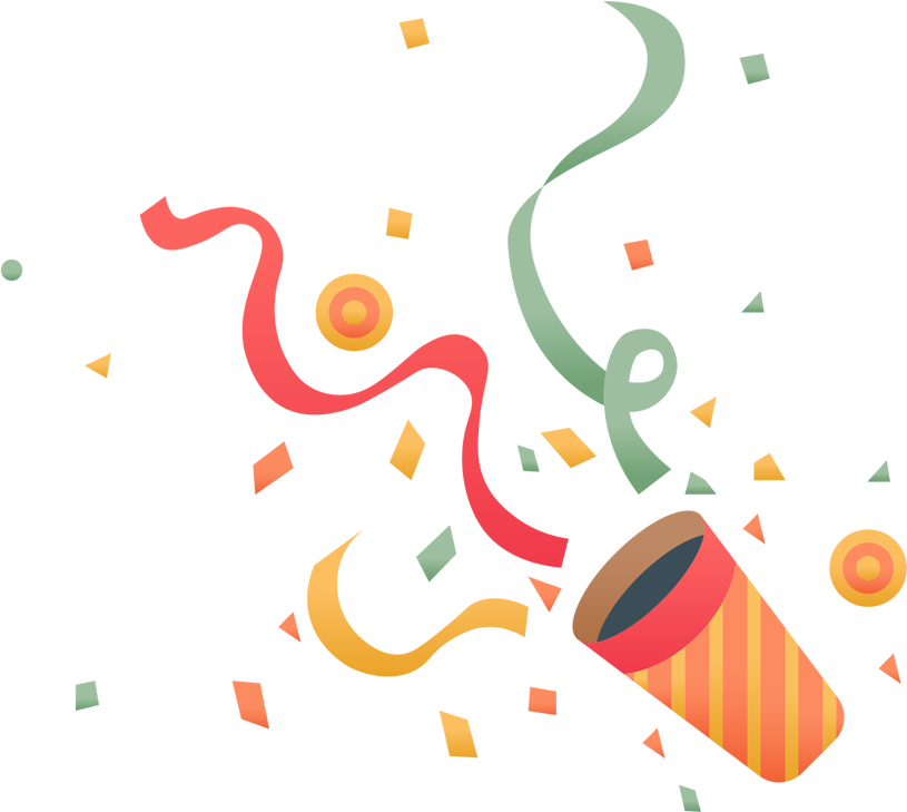 Birthday Ribbon Party Clip Art - Ribbons Png (1000x1000)