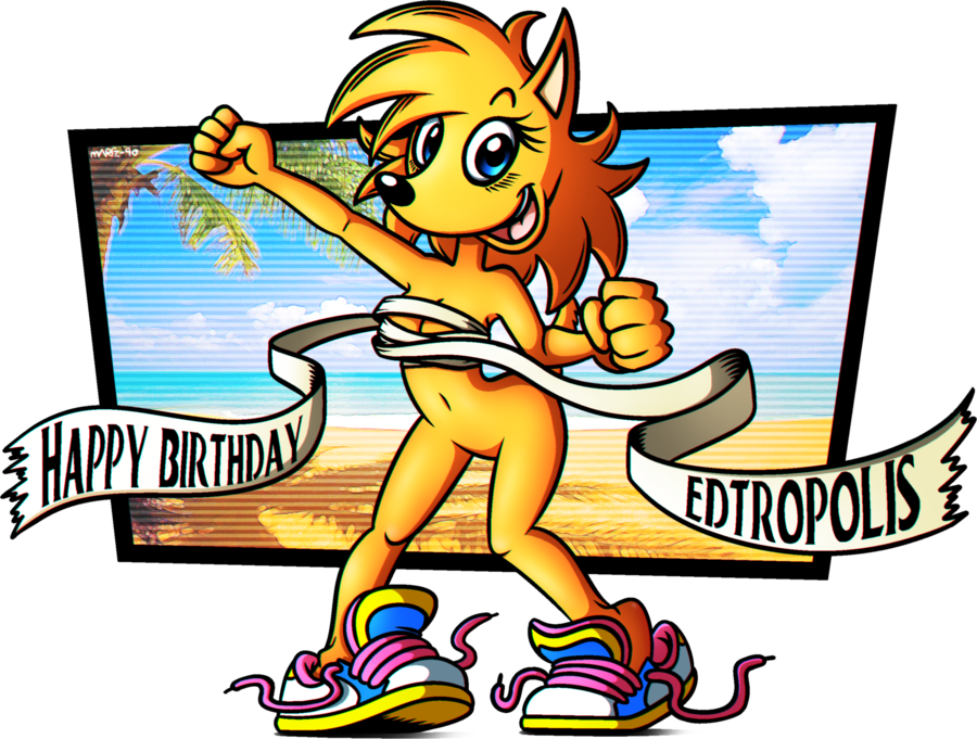 - - Gift - - Happy Birthday By Fox-pop - Birthday (900x681)