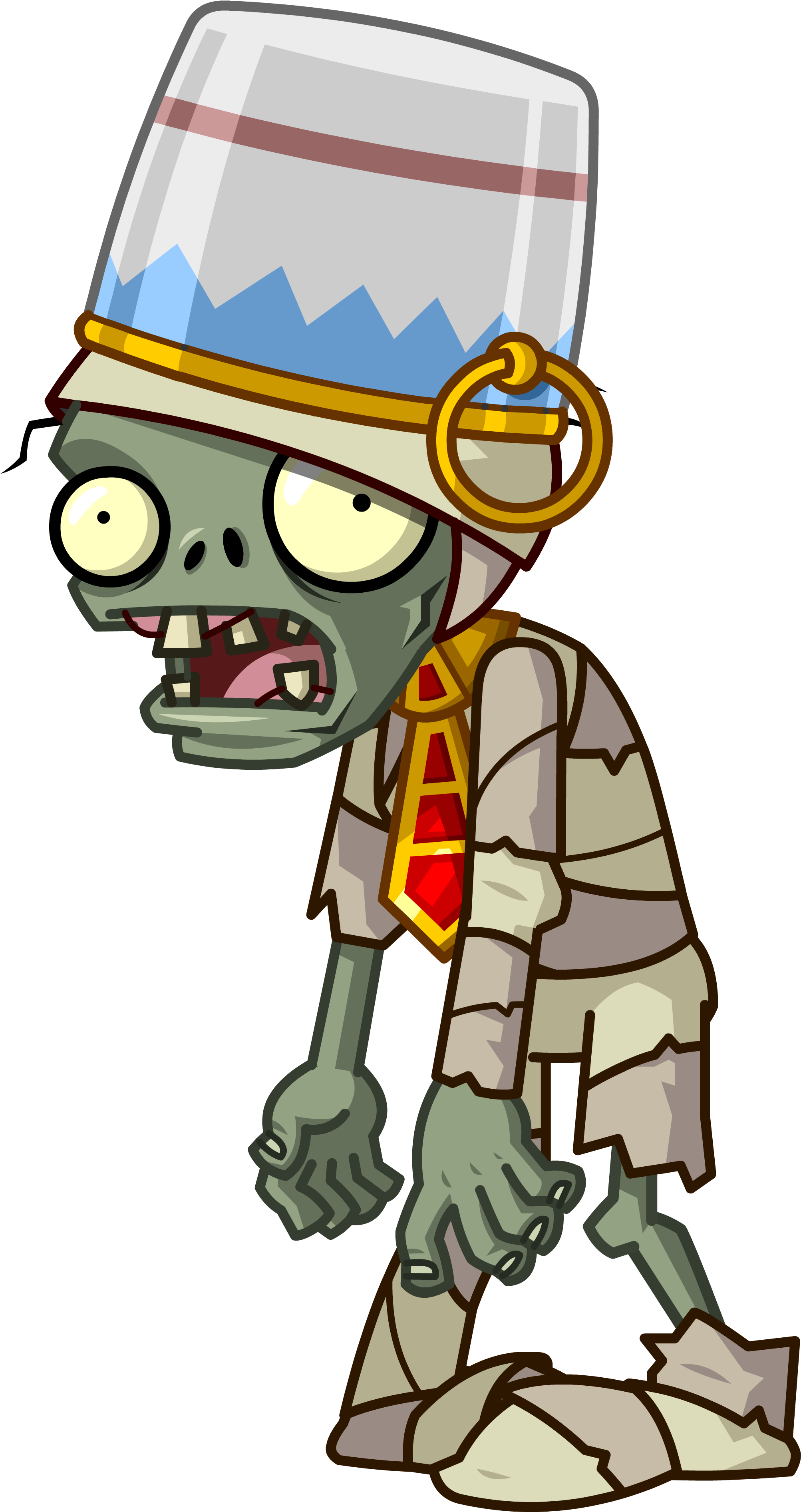 Zombi Momiacaracubo - Plants Vs Zombies Zombie (2137x3878)