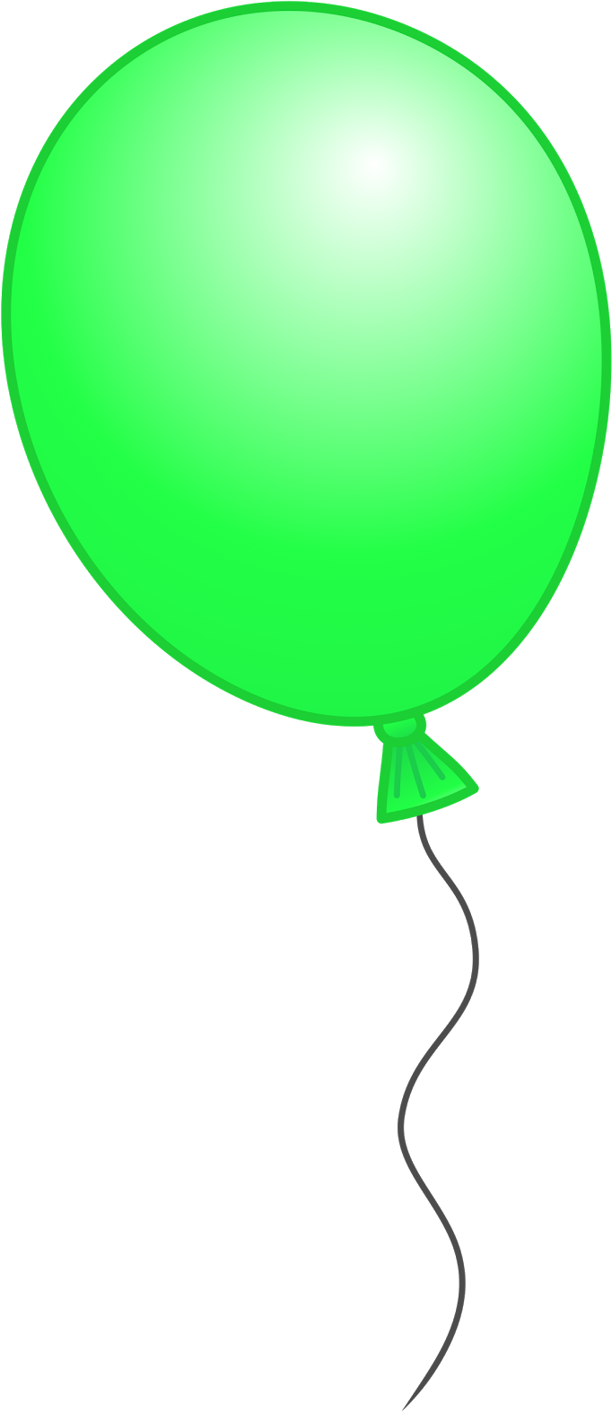 A Selection Of Balloons To Use In Your Projects Or - Green Balloon With Black Background (724x1600)