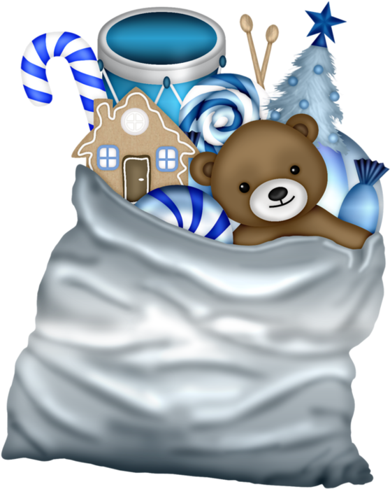 Christmas Bag Of Toys * - Cartoon (600x728)