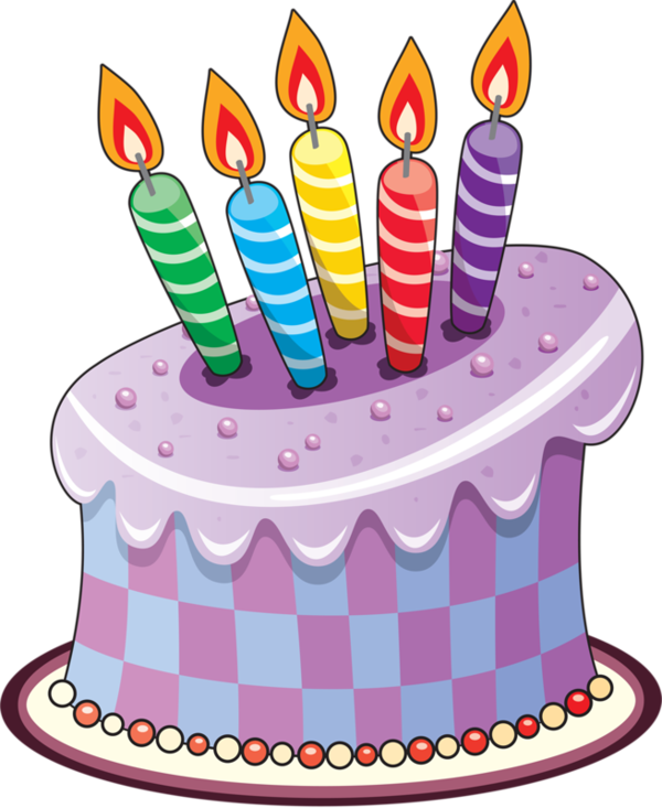 Birthday Cakes And Balloons Vectors - Imagenes De Pasteles En Caricatura (600x733)