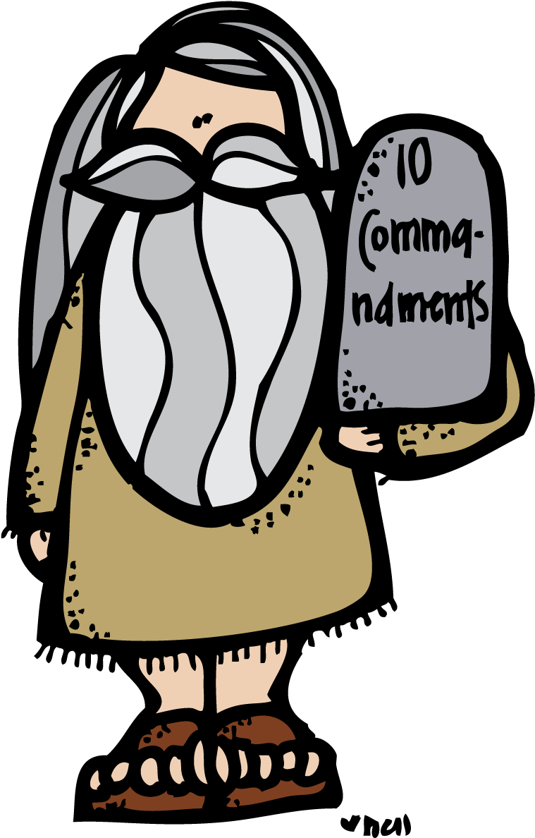 Clip Art 10 With Pictures Medium Size - Moses 10 Commandments Clipart (759x1200)