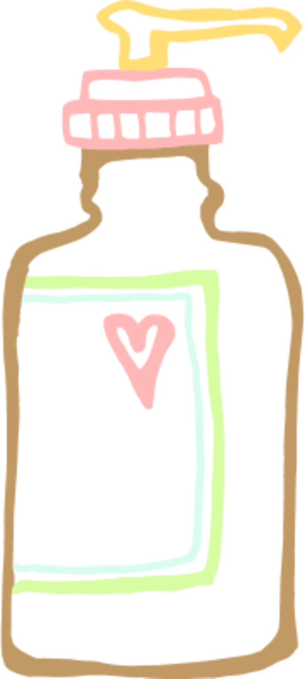 Lotion - Clipart - Lotion Bottle Clip Art (600x1333)