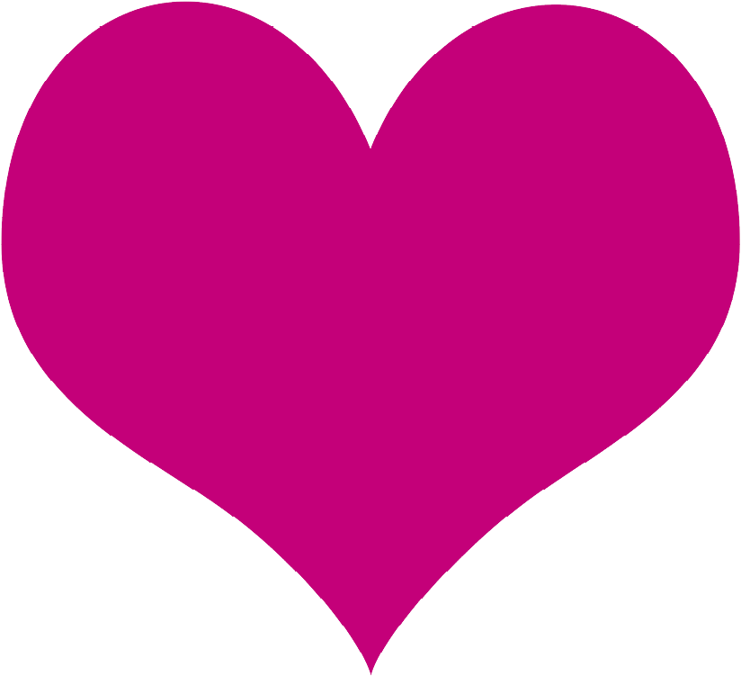 Heart Icon - Corazon Rosa Fucsia (834x834)