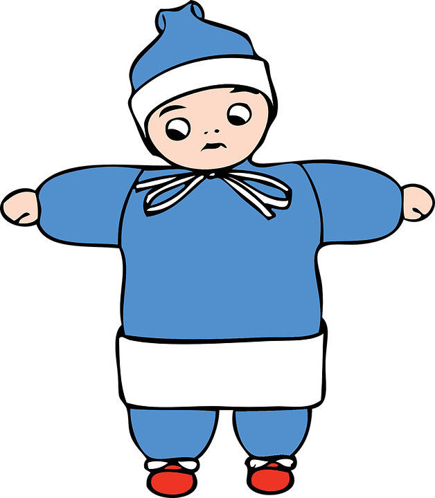 Free Boy In Winter Clothing Clip Art - Child Clip Art (628x720)