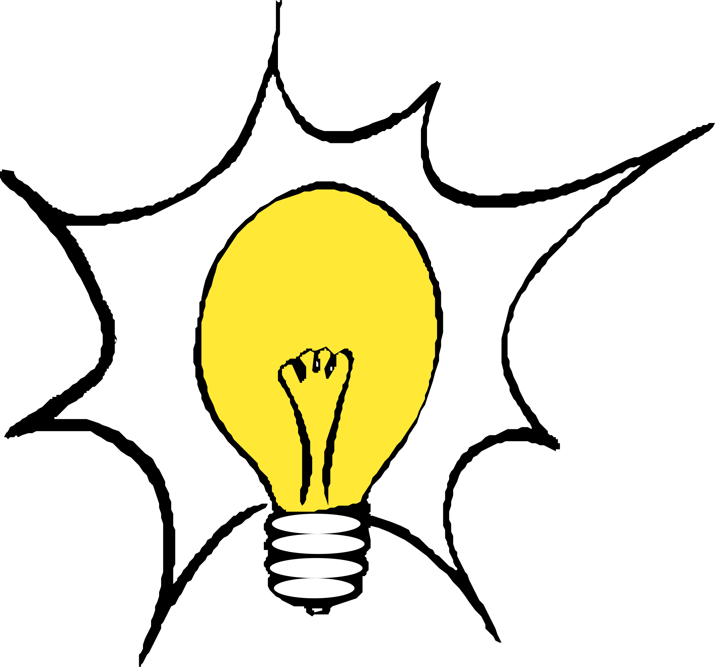 Not Thinking Cliparts - Light Bulb Clip Art (2400x2239)