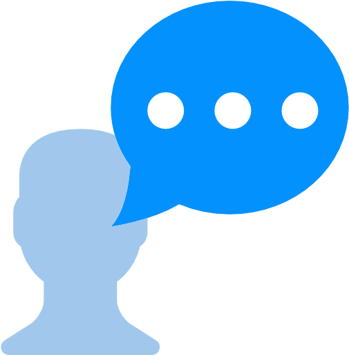 Chat, Dialogue, Bubbles, Bubble, Talk, Man, Person - Icono Hablar (512x512)