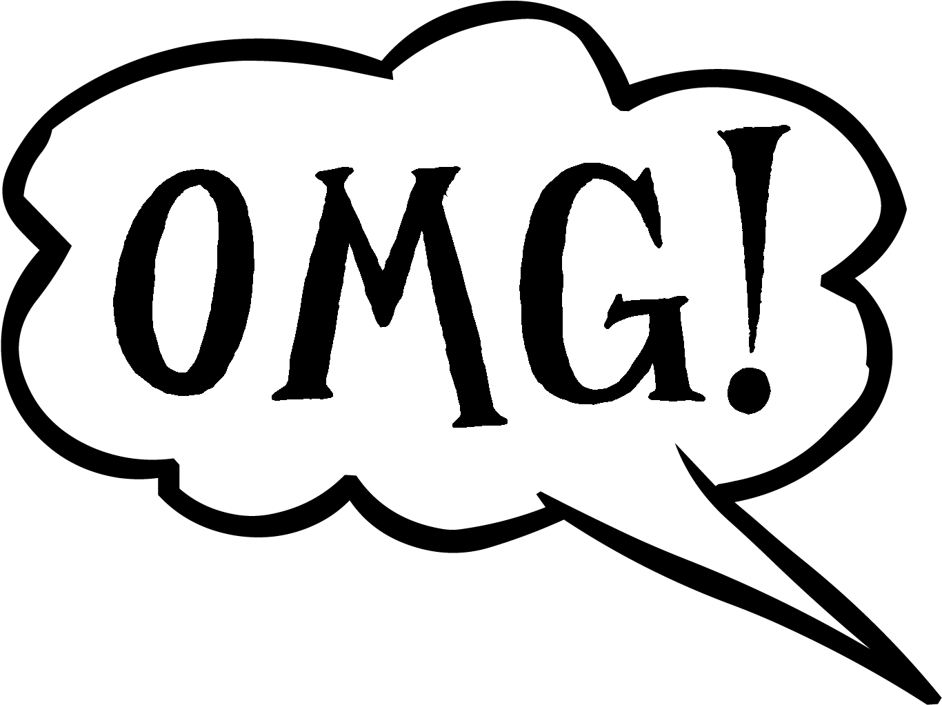 Speech Bubble With Oops - Something Big Coming (1491x1167)