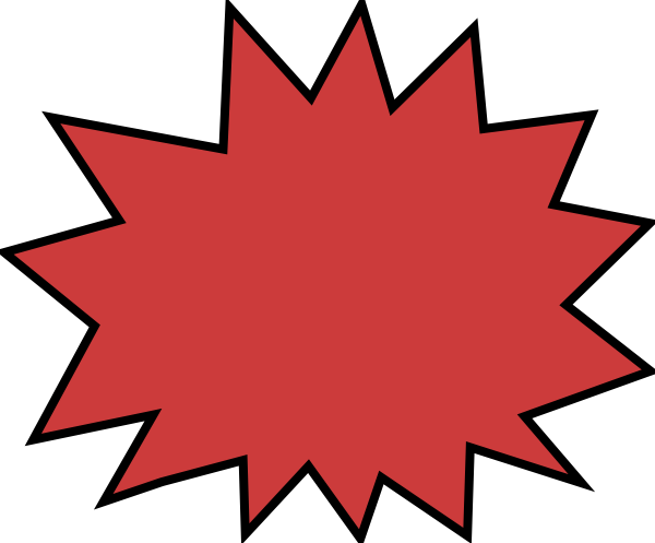 Bubble Clipart Red - Superhero Signs (600x497)