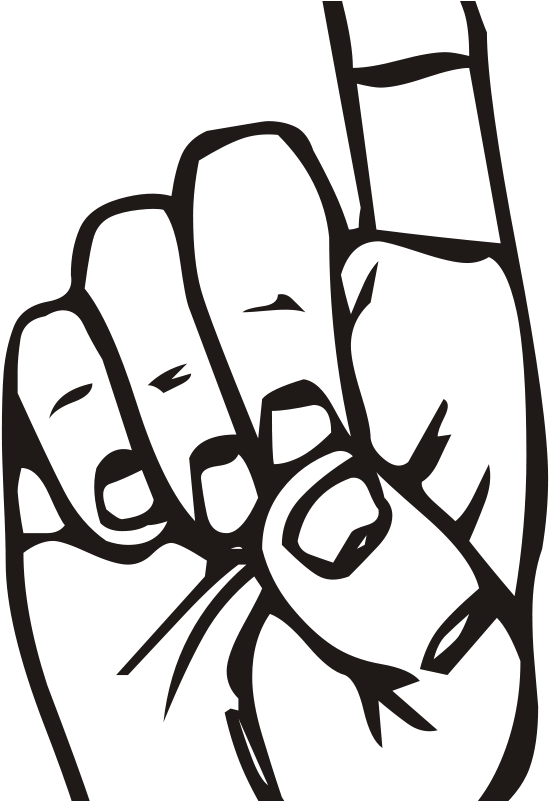 Free Fist Free Hand Plane Free Sign Language D, Finger - Finger Pointing Up Vector (958x1355)