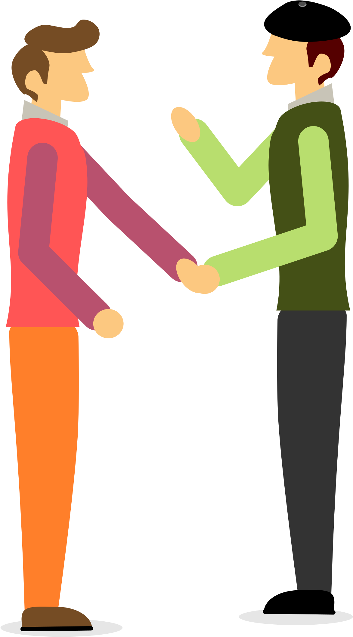 Clipart - People Shaking Hands Clipart (1697x2400)