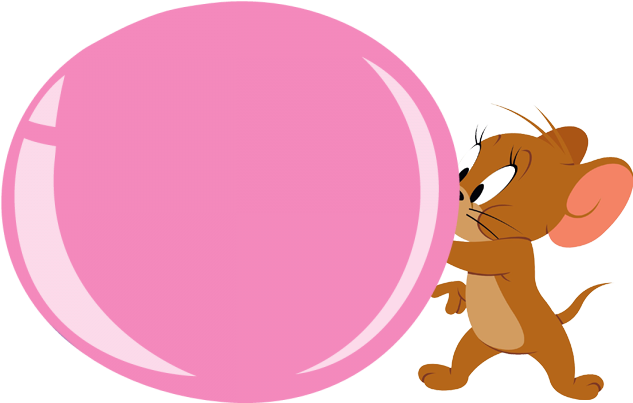 Double Bubble Gum Clipart - Bubble Gum Bubble Cartoon (676x439)