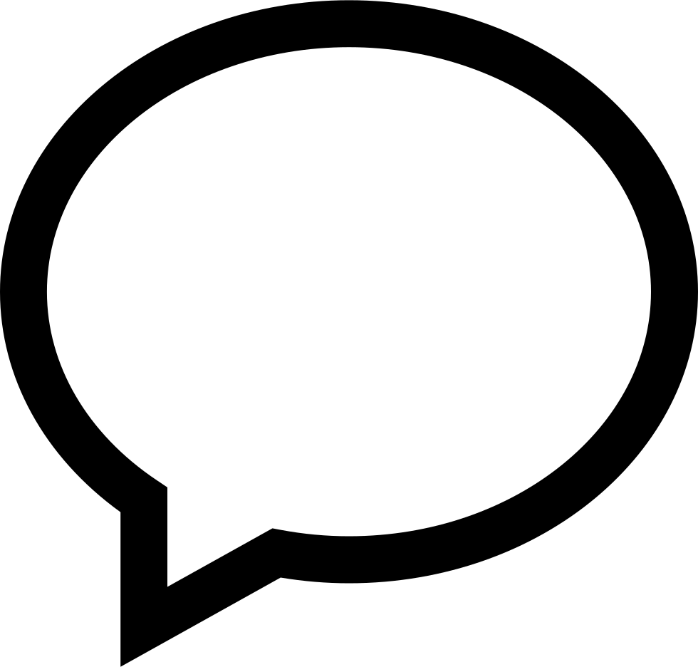 Speech Bubble Message Comments - Chat Icon (980x936)