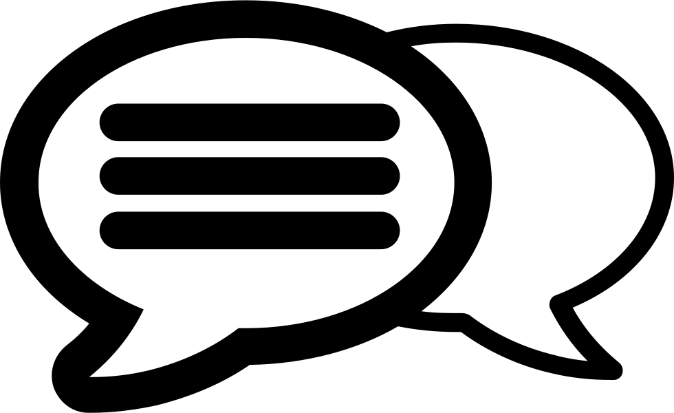 Speech Bubble Comments - Chat Bubble Solid White Icon (980x600)
