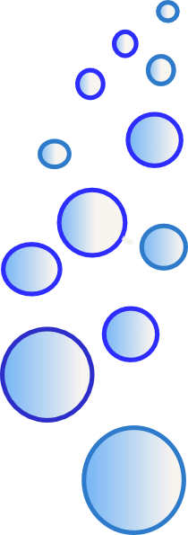 Lots Of Blue Bubbles 23 Clip Art At Clker - Clip Art (210x595)