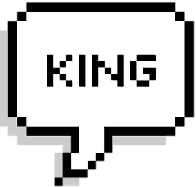 King Speech Text Bubble Overlay - Exo L Sticker (692x682)