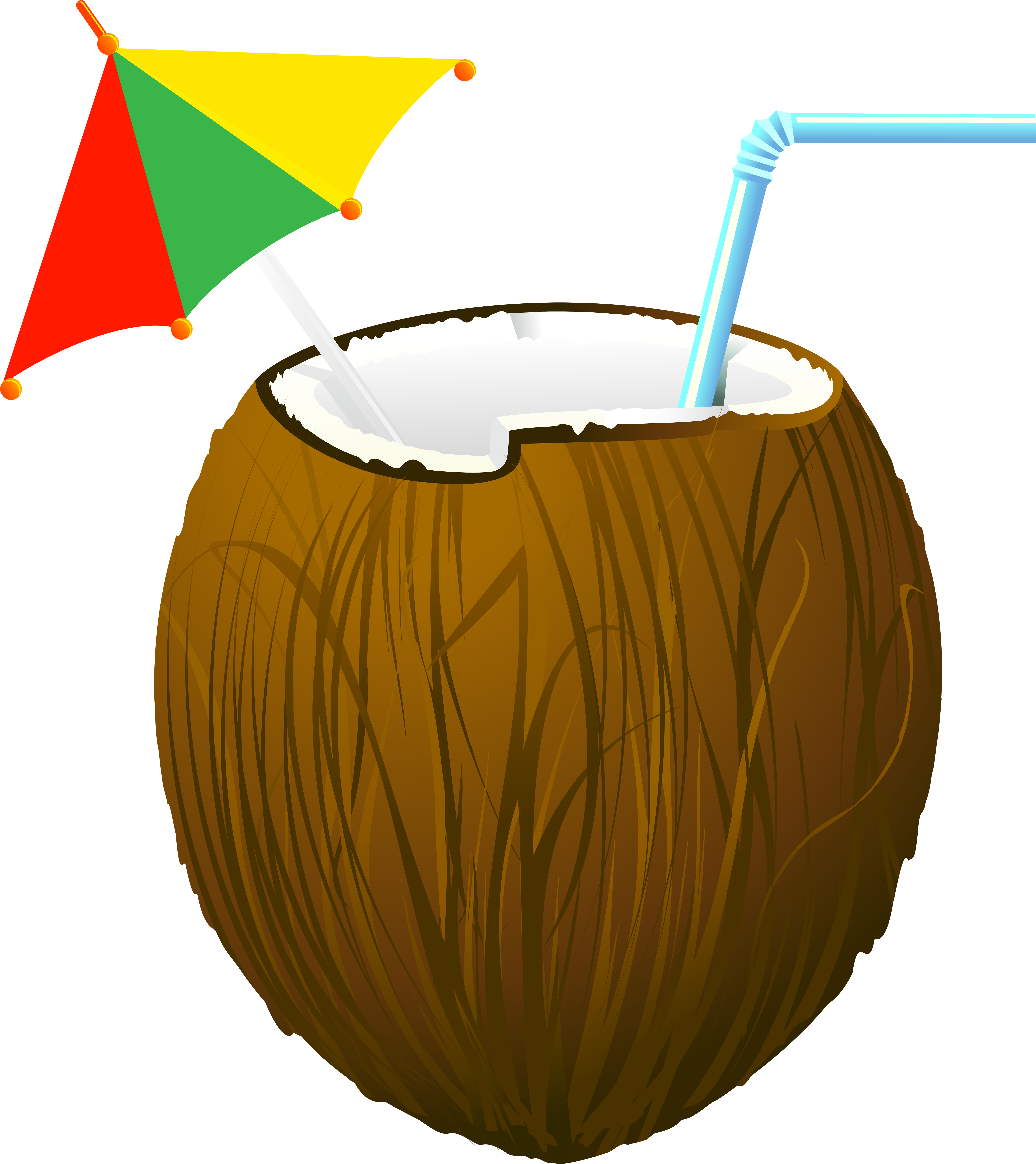 Coconut Cocktail Transparent Png Clip Art Image - Coconut Cocktail Transparent Png Clip Art Image (7122x8000)