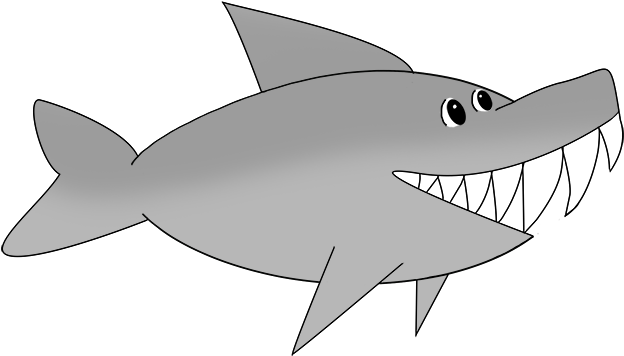 Pirate Clip Art - Great White Shark (650x398)