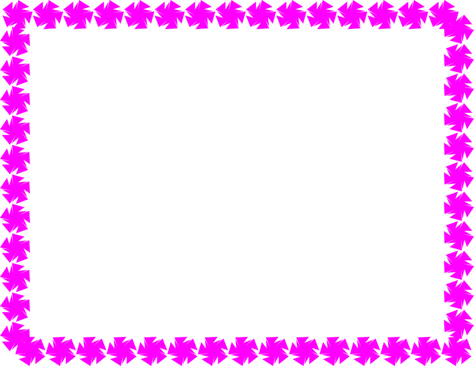 Border Illustrations - Purple Borders Transparent (958x740)