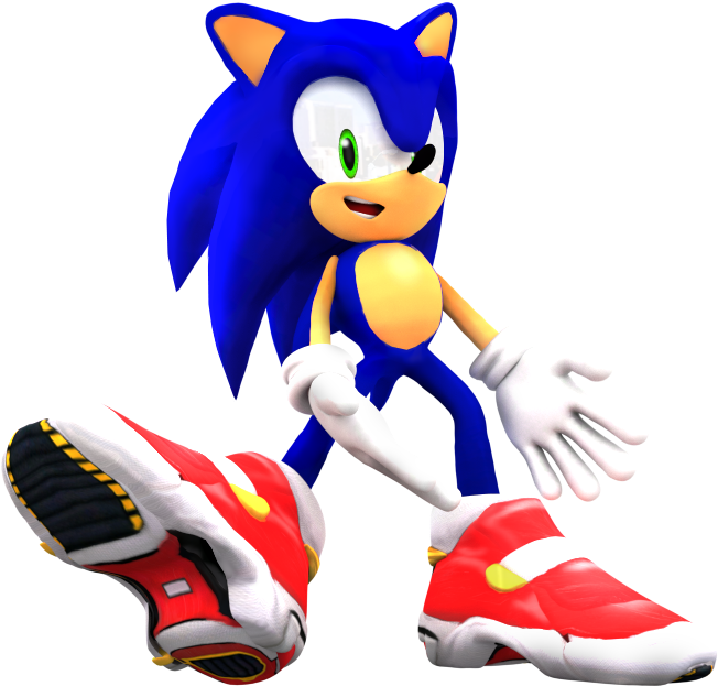 Sonic's New Soap Shoes Render By - Sonic Adventure 2 Sonic's Shoes (770x645)