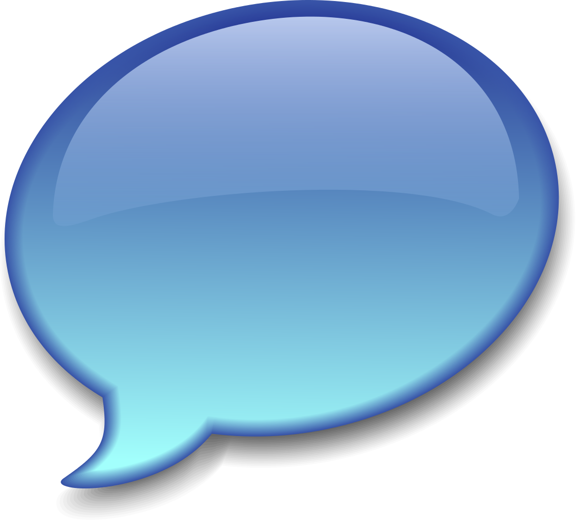 File - Speech Balloon - Svg - Wikimedia Commons - Blue Speech Bubble Png (1132x1024)