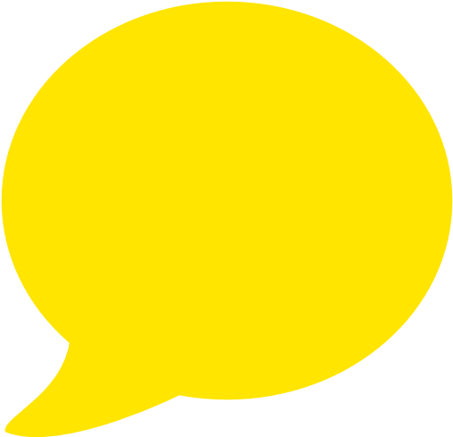 Yellow Speech Bubble Png (512x512)