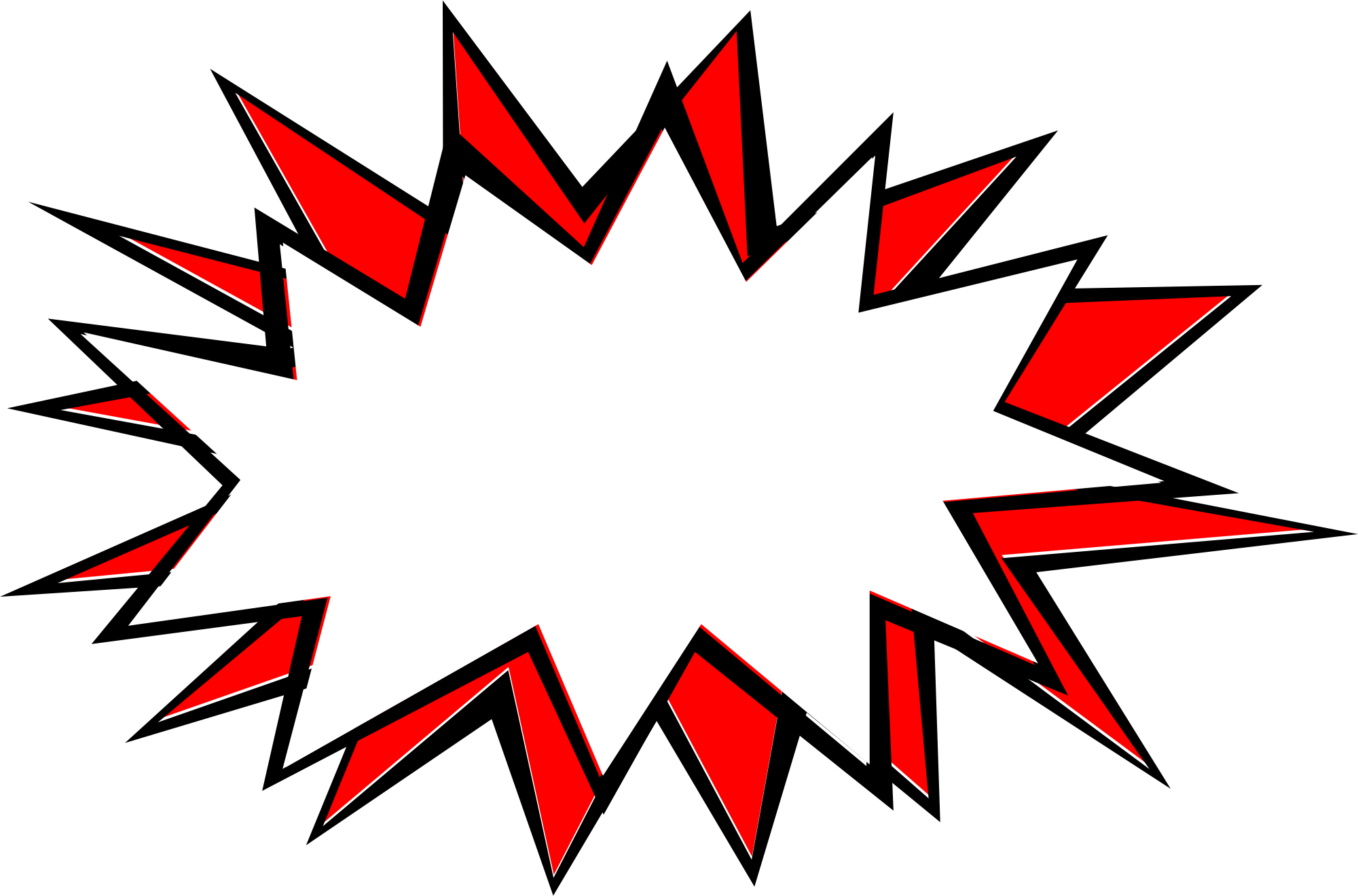 Free Download - Explosion Comic Png (2000x1320)