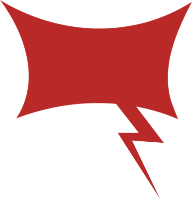 Abstract Red Speech Bubble Cilp Art - Speech Balloon (386x400)