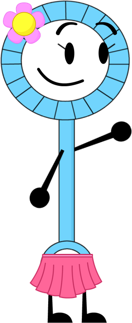 Bubble Wand Wearing Flower And Skirt - Lollipop (280x659)