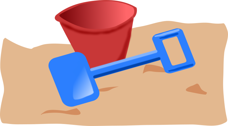 Free Bucket And Spade 2 - Cartoon Bucket And Spade (1360x750)