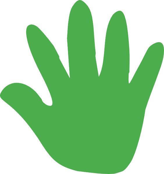 All - Green Hands Clipart (564x598)