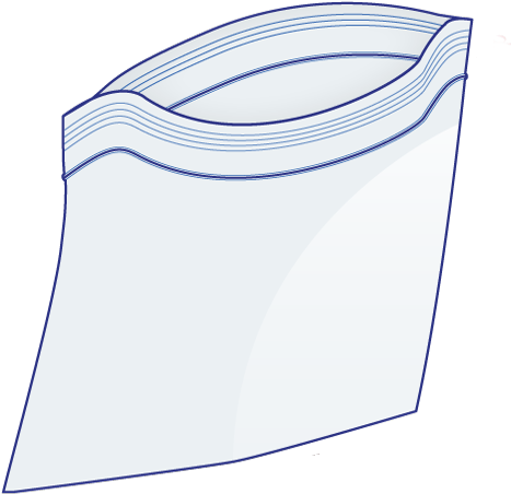 9 X 12, 3 Mil Clear Reclosable Bags - Zip Lock Bag Png (475x475)
